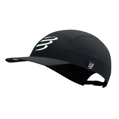 Boné Compressport -  5 Panel - Preto Boné Compressport -  5 Panel - Preto