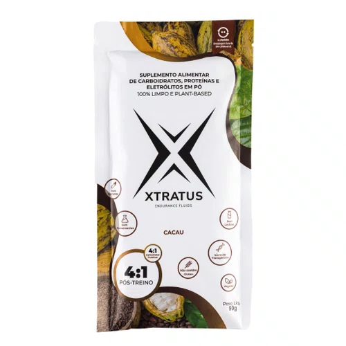 XTRATUS - PÓS TREINO - CACAU - Sachê 90g