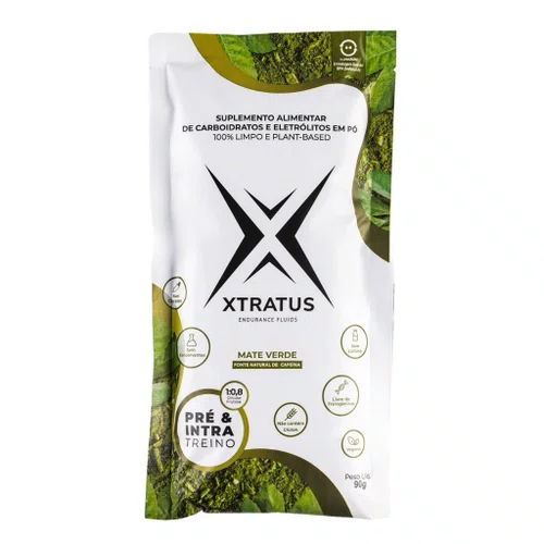 XTRATUS - PRÉ & INTRA TREINO - MATE VERDE - Sachê 90g