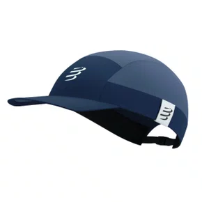 Boné Compressport -  5 Panel - Azul Escuro/Branco