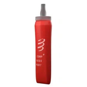 Garrafa de Silicone Compressport - Suporte para mão - Vermelha - 500ml