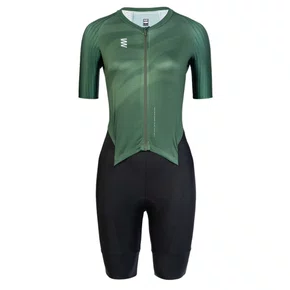 Macaquinho de Triathlon Suarez Aero Tri Green - Feminino