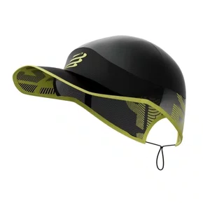 Pro Racing Cap Compressport - Preto/Amarelo